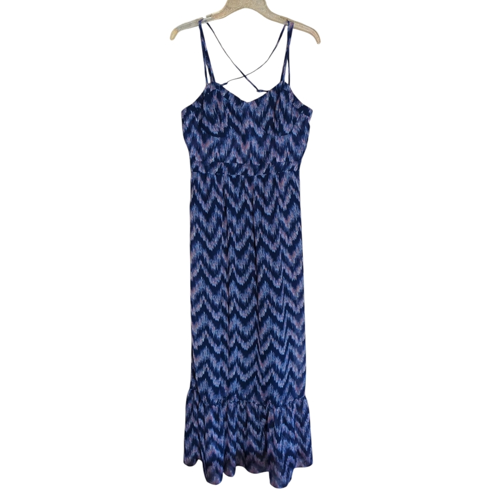 American Eagle Outfitters Blue Sleeveless Maxi Dress